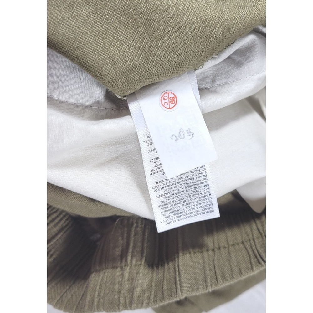 Old Navy Women's High Rise Linen Rayon Super Wide Leg Pants - Kombu - Large - Picture 6 of 7